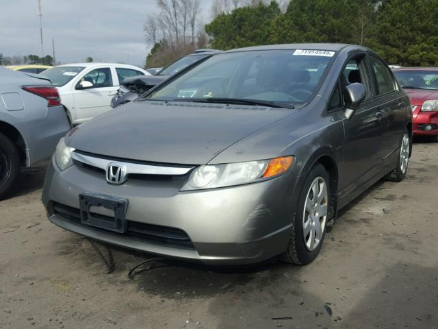 1HGFA16586L051061 - 2006 HONDA CIVIC LX BROWN photo 2