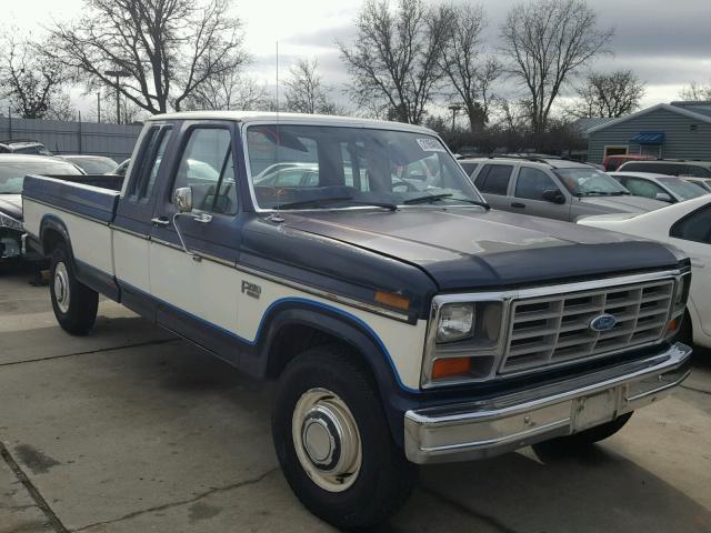 1FTHX25L8FKA36500 - 1985 FORD F250 BLUE photo 1