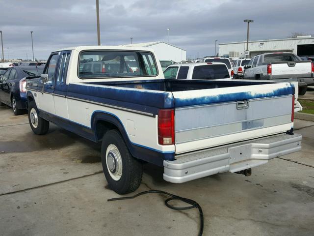 1FTHX25L8FKA36500 - 1985 FORD F250 BLUE photo 3