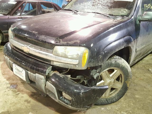 1GNET16S836142083 - 2003 CHEVROLET TRAILBLAZE CHARCOAL photo 9