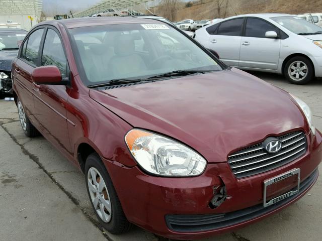 KMHCN4ACXAU421616 - 2010 HYUNDAI ACCENT GLS RED photo 1