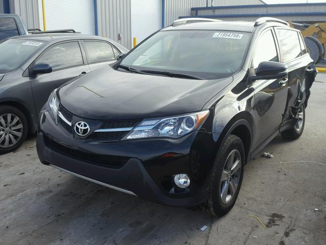 2T3RFREV8FW399680 - 2015 TOYOTA RAV4 XLE BLACK photo 2