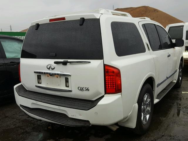 5N3AA08C45N800121 - 2005 INFINITI QX56 WHITE photo 4