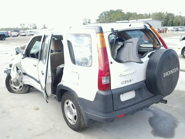 SHSRD68472U001276 - 2002 HONDA CR-V LX WHITE photo 3