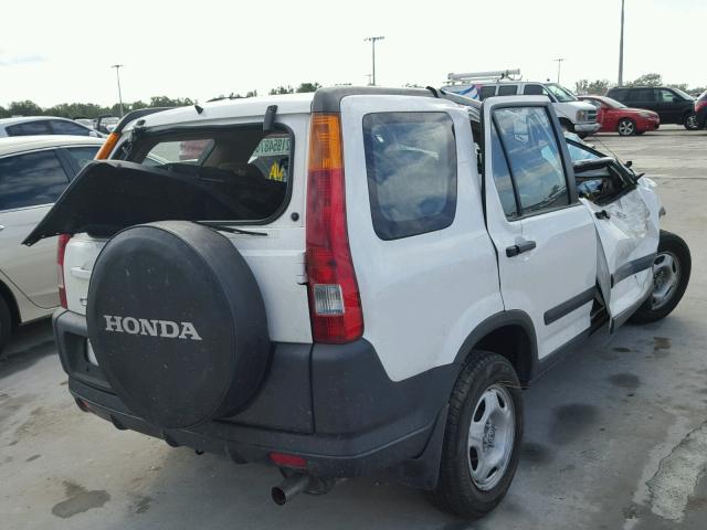 SHSRD68472U001276 - 2002 HONDA CR-V LX WHITE photo 4