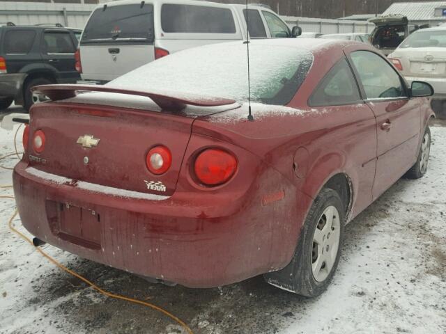 1G1AL18FX87147805 - 2008 CHEVROLET COBALT LT MAROON photo 4