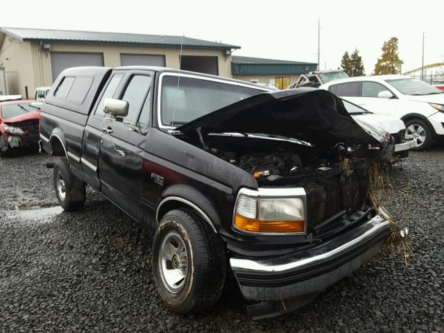 1FTEX15YXSKC28181 - 1995 FORD F150 BLACK photo 1