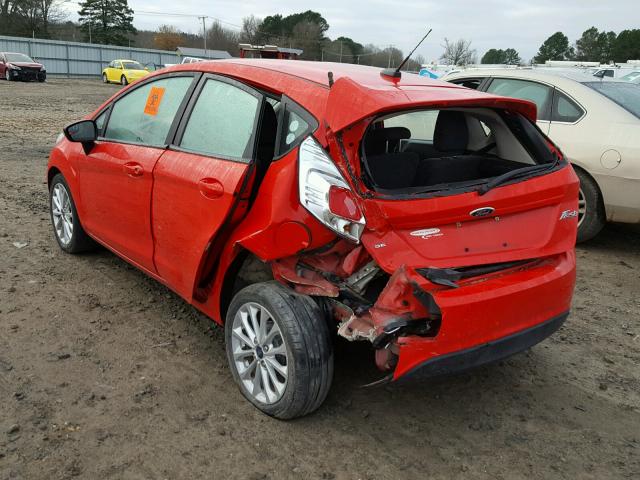 3FADP4EJXEM205356 - 2014 FORD FIESTA SE RED photo 3