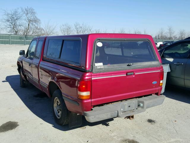 1FTCR14X6RPB04979 - 1994 FORD RANGER SUP MAROON photo 3