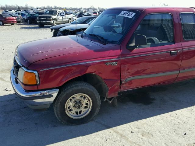 1FTCR14X6RPB04979 - 1994 FORD RANGER SUP MAROON photo 9