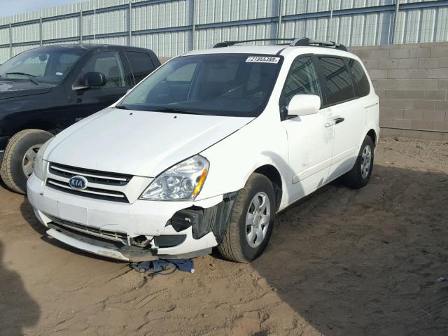 KNDMB133476132046 - 2007 KIA SEDONA EX WHITE photo 2