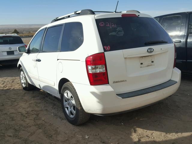 KNDMB133476132046 - 2007 KIA SEDONA EX WHITE photo 3