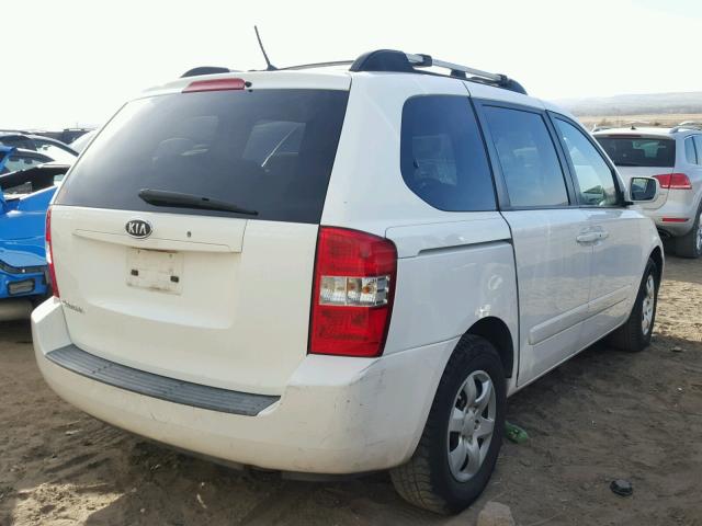 KNDMB133476132046 - 2007 KIA SEDONA EX WHITE photo 4