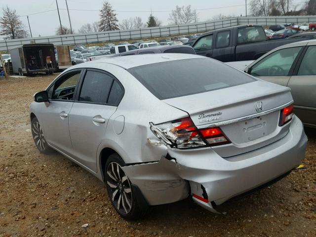 19XFB2F95EE064507 - 2014 HONDA CIVIC EXL SILVER photo 3