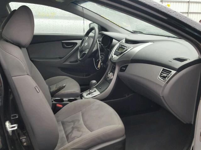 5NPDH4AEXCH063688 - 2012 HYUNDAI ELANTRA GL BLACK photo 5