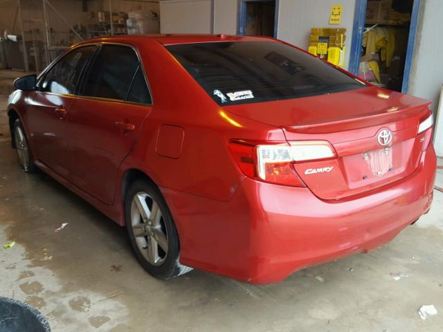 4T1BF1FK8EU741482 - 2014 TOYOTA CAMRY L RED photo 3