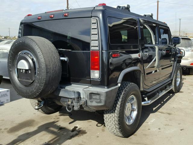 5GRGN23U75H108925 - 2005 HUMMER H2 BLACK photo 4