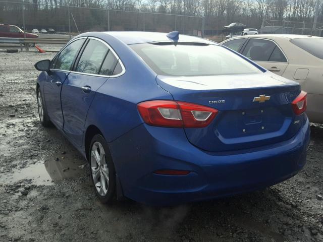 1G1BG5SM1G7322819 - 2016 CHEVROLET CRUZE PREM BLUE photo 3