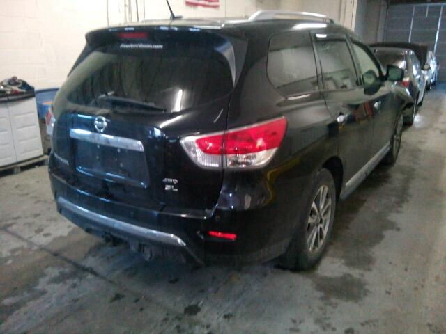 5N1AR2MM4EC601402 - 2014 NISSAN PATHFINDER BLACK photo 4