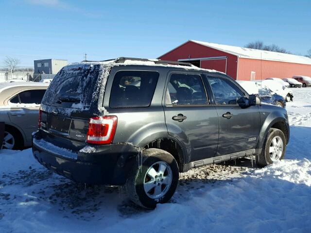 1FMCU93148KA31600 - 2008 FORD ESCAPE XLT BLACK photo 4