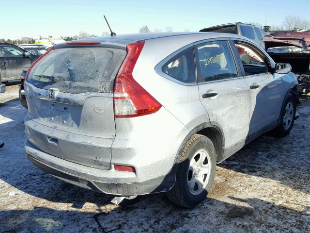 3CZRM3H31GG708284 - 2016 HONDA CR-V LX SILVER photo 4