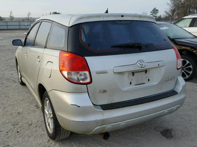 2T1KR32E73C021396 - 2003 TOYOTA MATRIX SILVER photo 3