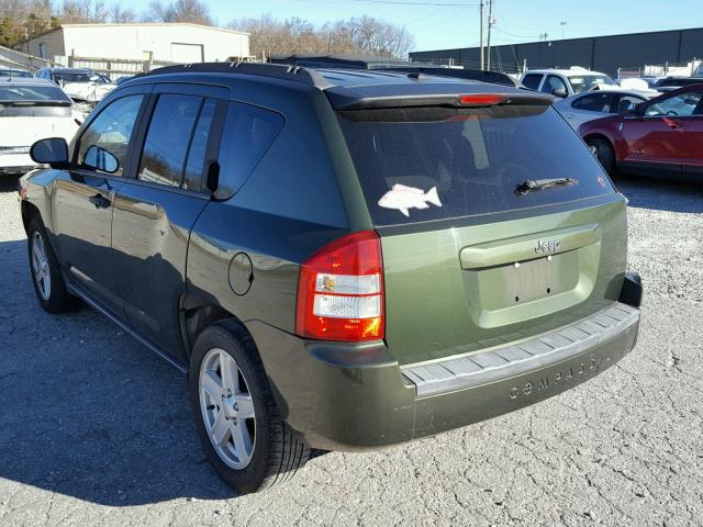 1J8FT47W67D145655 - 2007 JEEP COMPASS GREEN photo 3