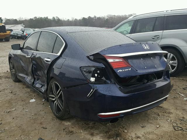 1HGCR2F56GA142439 - 2016 HONDA ACCORD SPO BLUE photo 3