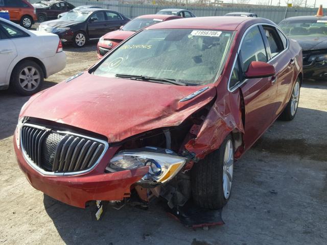 1G4PR5SK8D4214065 - 2013 BUICK VERANO CON RED photo 2