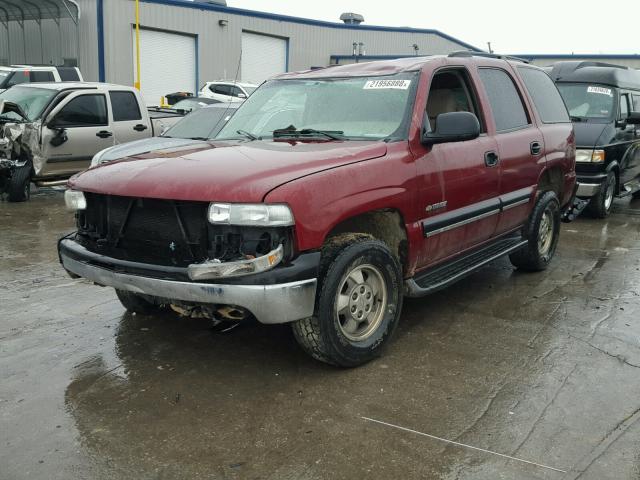 1GNEC13V53J242265 - 2003 CHEVROLET TAHOE C150 BURGUNDY photo 2