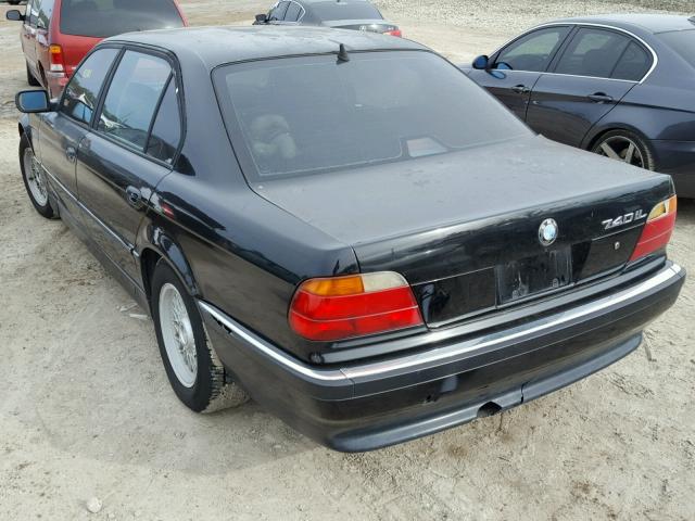 WBAGJ8324WDM15621 - 1998 BMW 740 IL BLACK photo 3