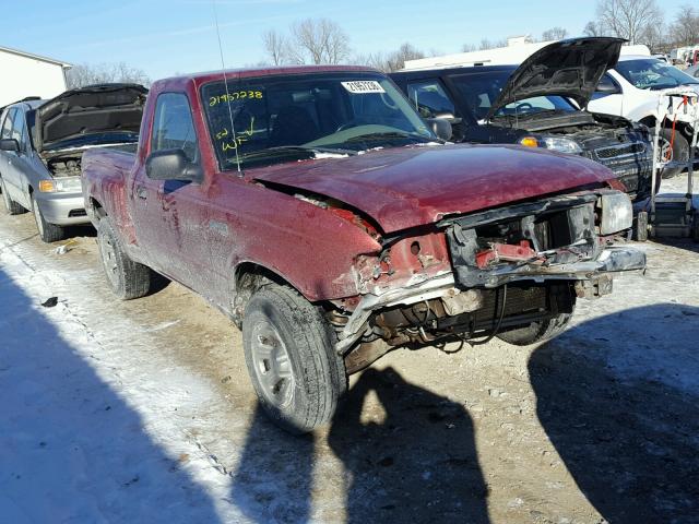 1FTYR10U53PB76037 - 2003 FORD RANGER RED photo 1