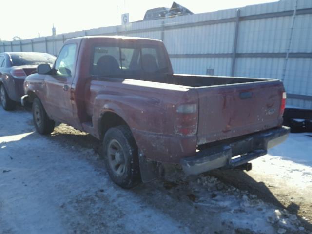 1FTYR10U53PB76037 - 2003 FORD RANGER RED photo 3