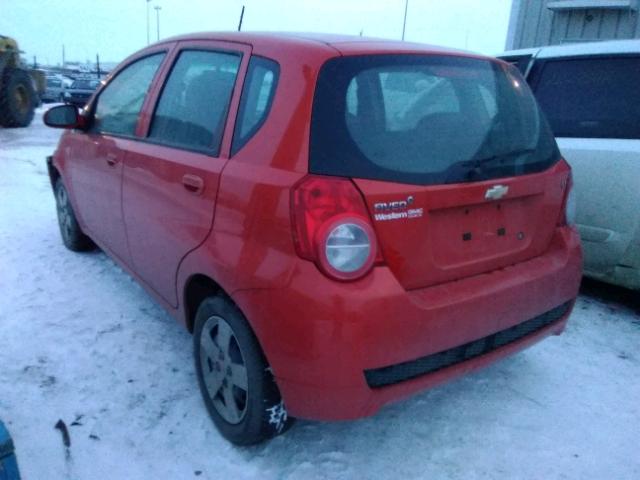 3G1TX65E79L131502 - 2009 CHEVROLET AVEO LT ORANGE photo 3