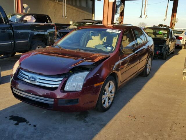 3FAHP06Z37R170454 - 2007 FORD FUSION S BURGUNDY photo 2