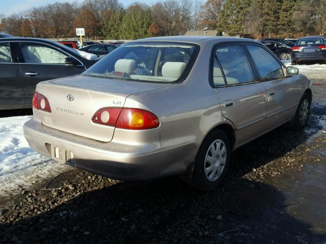 1NXBR18E82Z632109 - 2002 TOYOTA COROLLA CE TAN photo 4