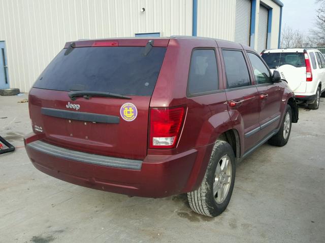 1J8GR48K77C686993 - 2007 JEEP GRAND CHER MAROON photo 4