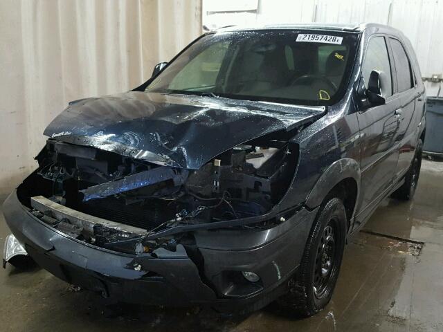 3G5DA03E45S525107 - 2005 BUICK RENDEZVOUS BLUE photo 2