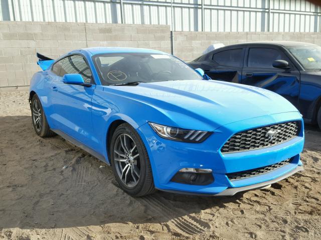 1FA6P8TH2H5266050 - 2017 FORD MUSTANG BLUE photo 1