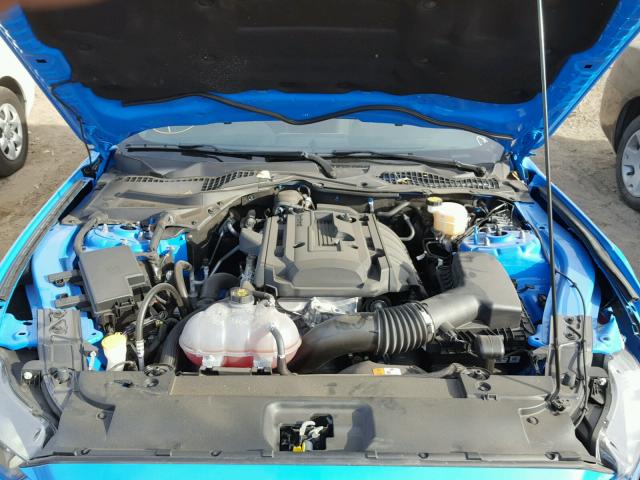 1FA6P8TH2H5266050 - 2017 FORD MUSTANG BLUE photo 7