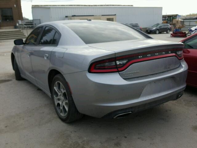 2C3CDXFG7FH717163 - 2015 DODGE CHARGER SE GRAY photo 3