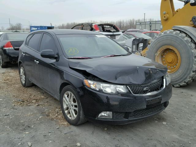 KNAFU5A21C5528629 - 2012 KIA FORTE EX BLACK photo 1