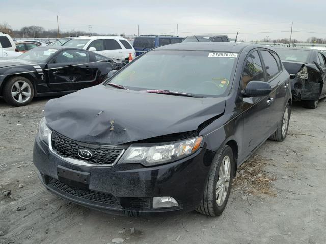 KNAFU5A21C5528629 - 2012 KIA FORTE EX BLACK photo 2