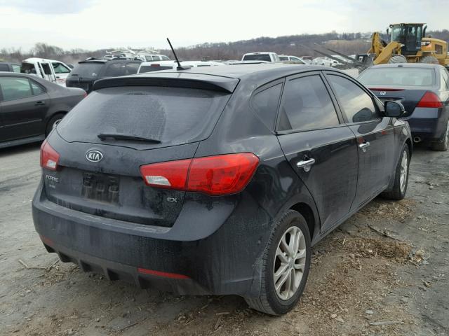 KNAFU5A21C5528629 - 2012 KIA FORTE EX BLACK photo 4