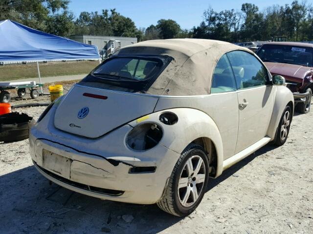 3VWPF31Y46M333162 - 2006 VOLKSWAGEN NEW BEETLE CREAM photo 4