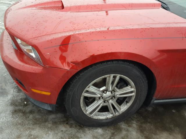 1ZVBP8EM4C5201709 - 2012 FORD MUSTANG RED photo 10