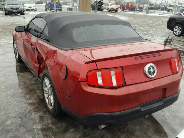 1ZVBP8EM4C5201709 - 2012 FORD MUSTANG RED photo 3