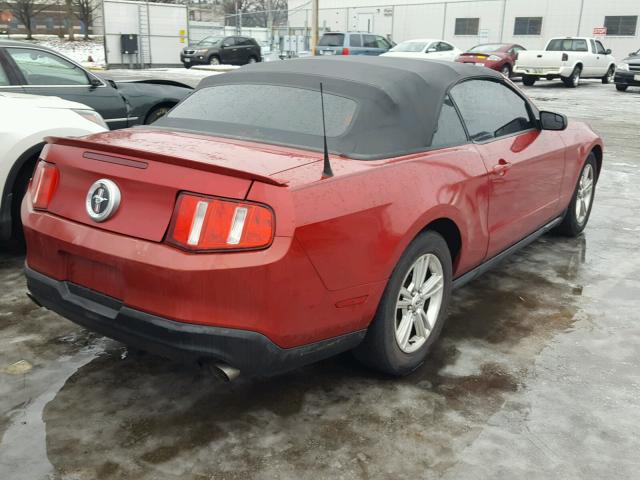 1ZVBP8EM4C5201709 - 2012 FORD MUSTANG RED photo 4