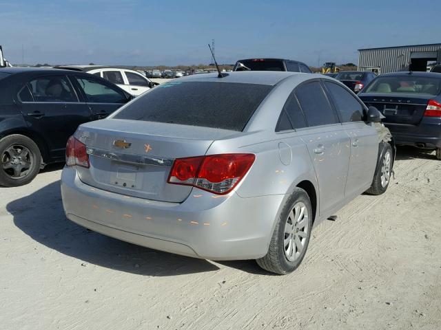 1G1PC5SHXB7120865 - 2011 CHEVROLET CRUZE LS SILVER photo 4