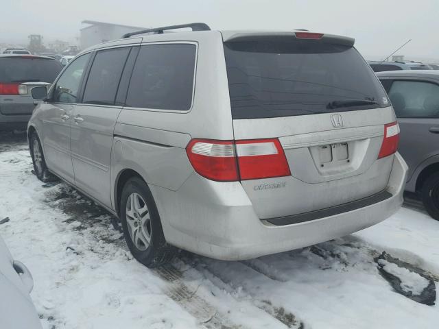 5FNRL38686B454905 - 2006 HONDA ODYSSEY EX SILVER photo 3